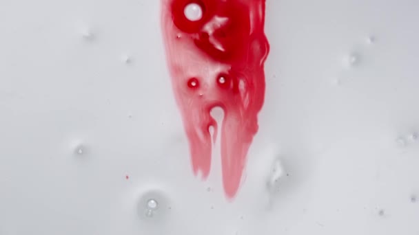 Liquid Gel Creative Advertisement Concept Close Shot Transparent Substance White — Stock Video