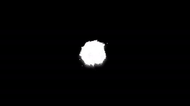 Bubbles Explosion Abstract Animation Creative Advertisement Concept Bubbles Colored White — Stock Video