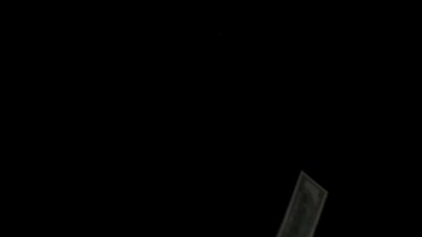 İş ve para yaratıcı reklam konsepti. Stüdyo para çekimleri düşük ışıkta siyah arka planda izole edildi. Havada uçuşan bir sürü dolar yere düşüyor, yakın çekim..