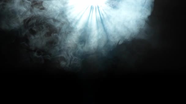 Профессиональное Сценическое Оборудование Молниеносная Творческая Реклама Студийный Снимок Тумана Проектора — стоковое видео