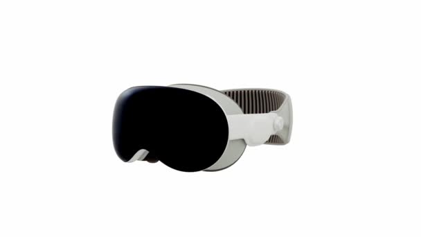Apple Vision Pro Högteknologisk Futuristisk Teknik Glasses Virtual Reality Enhet — Stockvideo