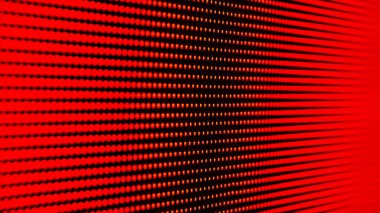 Bu resim, aydınlatma piksellerinden oluşan bir ızgarayla aydınlık bir LED ışık panelinin modern ve teknolojik bir dokuyu oluşturan yakın görüntüsünü gösterir..