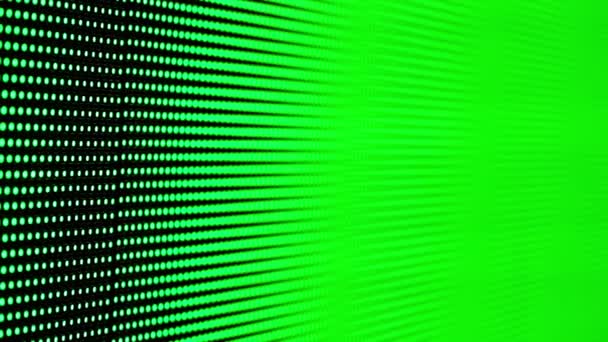 数字技术概念 数字式像素Led显示屏 带有彩色霓虹灯镜头 在环路上变换蓝色红色绿色 屏幕面板背景的特写 — 图库视频影像