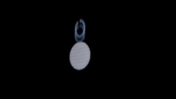 Интернет Технологии Онлайн Информации Снимок Экрана Монитора Пиксельный Экран Анимированной — стоковое видео