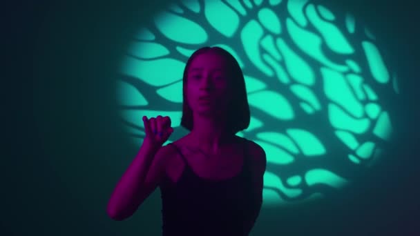 Mergulhe Essência Hip Hop Onde Movimento Dança Fluida Meninas Ganham — Vídeo de Stock