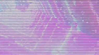 Analog bir TV 'de sinyal engelleme çubukları. Ekrandaki arızalar, gürültü dokusu, grafik tasarım projelerinde arkaplan olarak kullanmak için mükemmel.