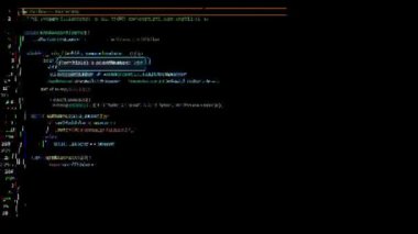 Siyah bir ekranda yeşil kod satırlarının yer aldığı soyut dijital arkaplan. Programlama, siber güvenlik veya teknolojiyle ilgili kavramları resmetmek için mükemmel.