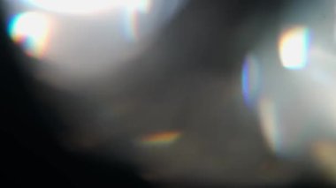 Siyah arkaplanda gerçek optik bokeh.