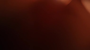 Sıcak tonlu soyut bulanık bir görüntü büyüleyici bir mercek alevi etkisi yaratarak rahatlatıcı bir atmosfer yayıyor. Yavaş çekim.