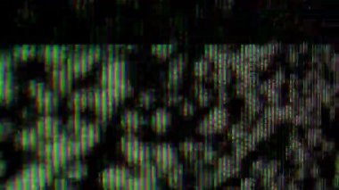 Canlı renkler ve ızgara yapısı gösteren bir LED ekran üzerindeki piksel deseninin ayrıntılı bir yakın plan görüntüsü.