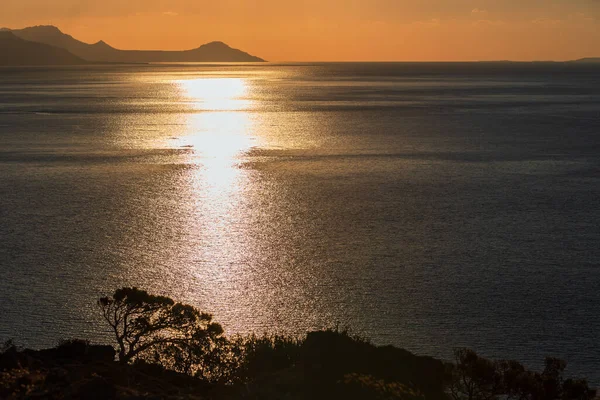 Güzel Manzara Girit Adasının Kıyıları Yunanistan Lerapetra Eden Rock Bölgesi — Stok fotoğraf