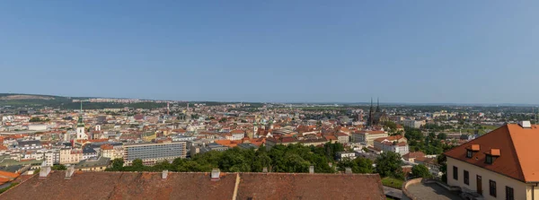 Brno Çek Cumhuriyeti Mayıs 2023 Panoramik Görüntü Spilberk Kalesi Nden — Stok fotoğraf