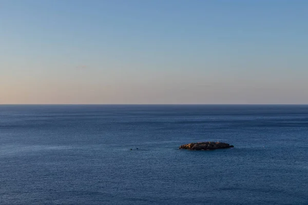 Красивый Пейзаж Побережье Острова Крит Греция Области Lerapetra Eden Rock — стоковое фото