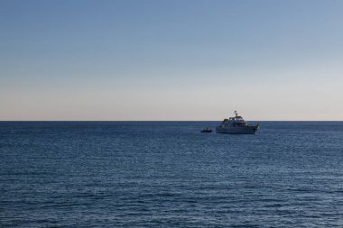Yunanistan 'ın Girit adasındaki deniz manzarası