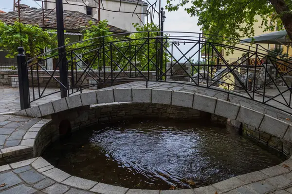 stock image Spring of love in the city of Panagia - Thassos Greece. Water system.