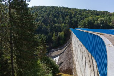 Landscape and Mohelno Reservoir on the Jihlava River. Dam dam clipart