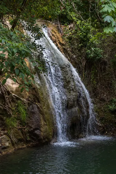 stock image Beautiful scenic landscape of Kefalogourna - Theologos waterfalls area on Thassos island