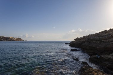 Deniz manzarası ve plajlar Rodos Yunanistan Kalithea bölgesi