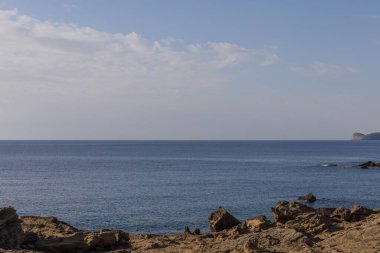 Deniz manzarası ve plajlar Rodos Yunanistan Kalithea bölgesi