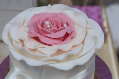 Wedding sweets prepared for the celebration. Confectionery products for sale