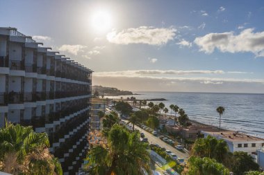 Maspalomas Gran Canaria İspanya 06.16.2024 - Beverly Park Relaxia Hotel 'den şehir manzarası