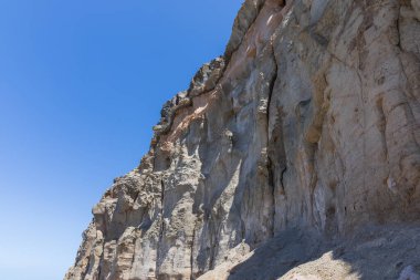 Gran Canaria İspanya 'daki Mogan kasabası yakınlarındaki deniz manzarası