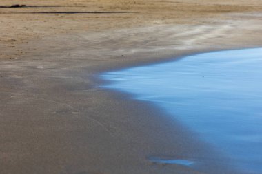 İspanya, Gran Canaria 'daki Faro de Maspalomas' da deniz manzarası