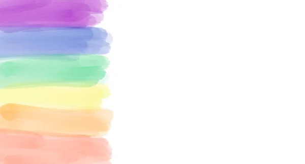 Tekening Van Regenboogkleuren Met Kopieerruimte Concept Voor Lgbtq Gemeenschapsfeesten Trotse — Stockfoto