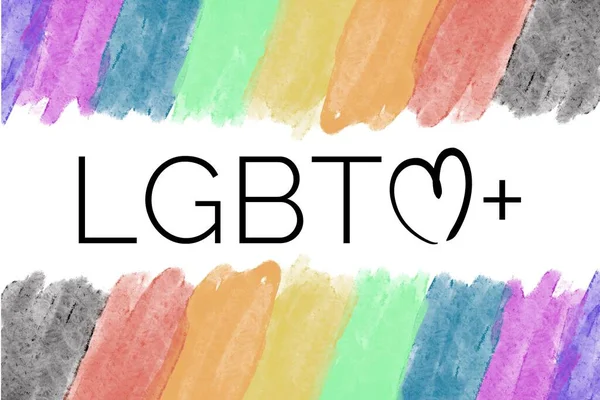 Lgbtq Rainbow Hand Drawing Colors Background Concept Lgbtq Pride Month — Fotografia de Stock
