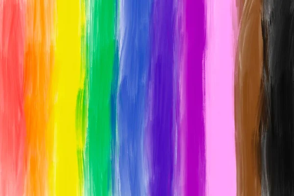 Dibujo Colores Arcoíris Con Espacio Para Copias Concepto Para Celebraciones — Foto de Stock