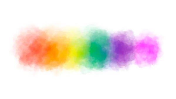 为全球骄傲月的Lgbtq 社区庆祝活动绘制带有复制空间的彩虹色 — 图库照片