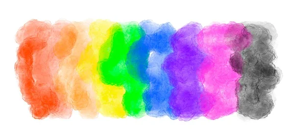 Dibujo Colores Arcoíris Con Espacio Para Copias Concepto Para Celebraciones —  Fotos de Stock