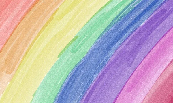 Dibujo Del Color Del Arco Iris Símbolo Lgbt Espacio Copia — Foto de Stock