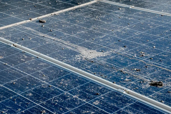 Detailní Pohled Horní Povrch Solárních Panelů Střeše Které Jsou Tak Stock Snímky
