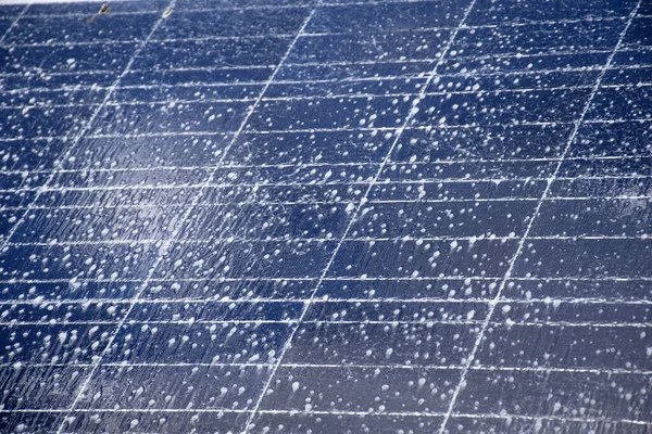 Front Und Oberseite Der Photovoltaik Oder Solarzellen Panel Die Mit — Stockfoto
