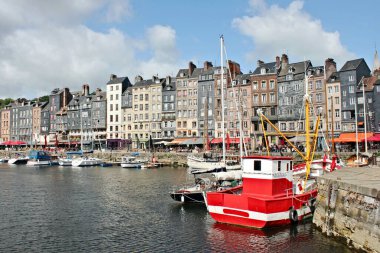 Fransa 'nın Calvados departmanındaki Honfleur Vieux Bassin' i.