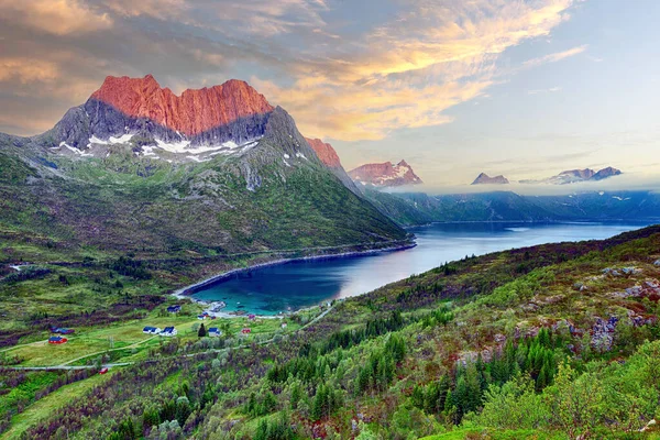Mefjordbotn Troms County Norway — ストック写真