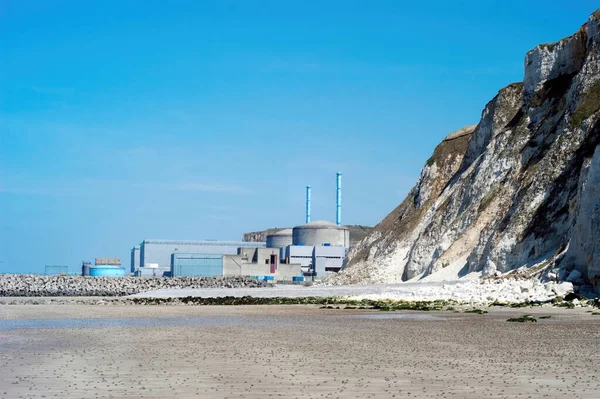 Centrale Nucleare Penly Costa Della Manica Normandia Francia — Foto Stock