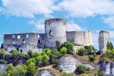 Chateau-Gaillard Harabeleri, Les Andelys, Eure Departmanı, Normandiya, Fransa