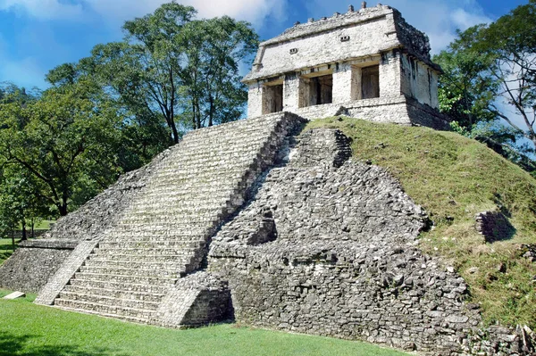 Старий Храм Руїнах Паленке Мексика — стокове фото