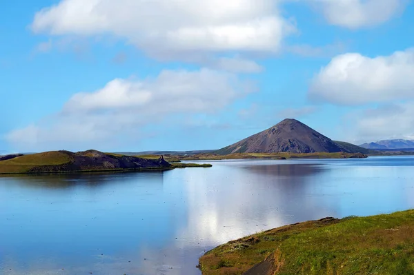 Paisagem Lago Myvatn Norte Islândia — Fotografia de Stock