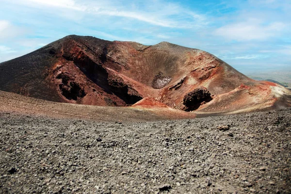 Etna Stratovulkán Krátere Szicíliában Olaszországban Catania Fővárosában — Stock Fotó