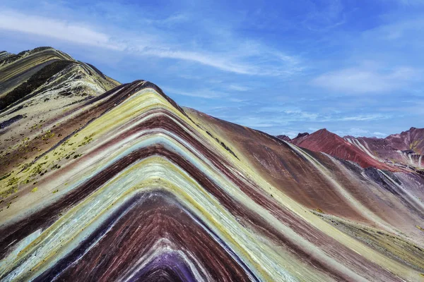 Vinicunca Região Cusco Peru Montana Siete Colores Rainbow Mountain — Fotografia de Stock