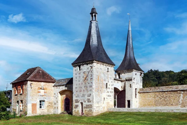 Entrée Abbaye Bec Hellouin Dans Département Eure Normandie France — Photo