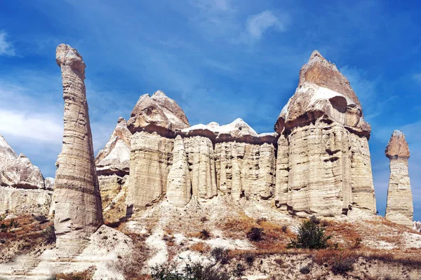 Vílí Komíny Údolí Lásky Cappadocia Turecko — Stock fotografie