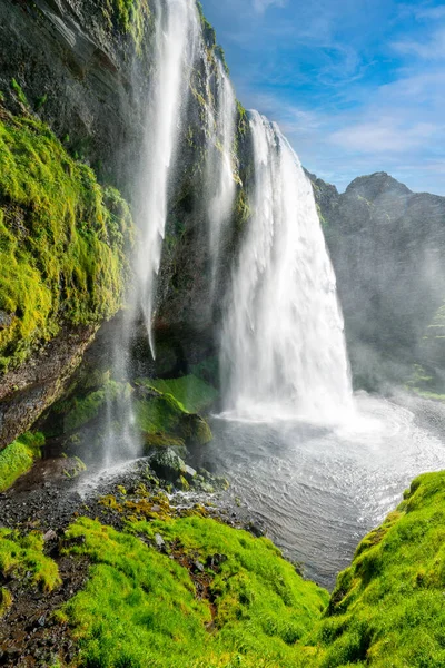 Cachoeira Seljalandsfoss Sul Islândia Europa — Fotografia de Stock