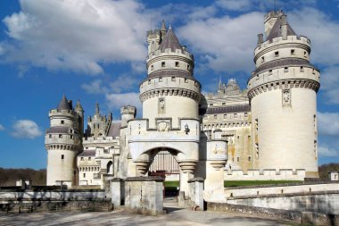 chateau de Pierrefonds, castel Pierrefonds, France. Oise department clipart