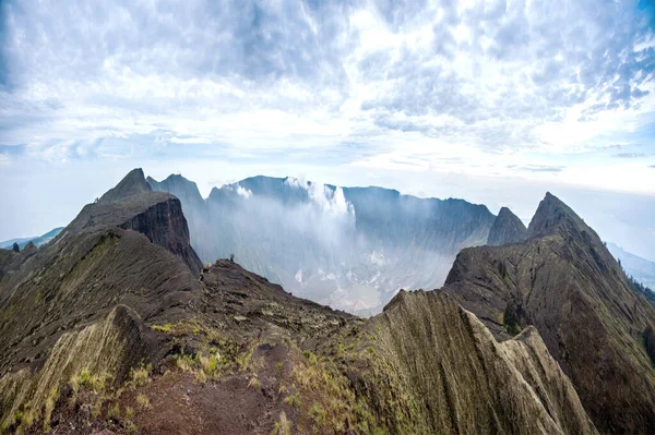 Mount Tambora Tomboro Active Stratovolcano West Nusa Tenggara Indonesia Located — Stock Photo, Image