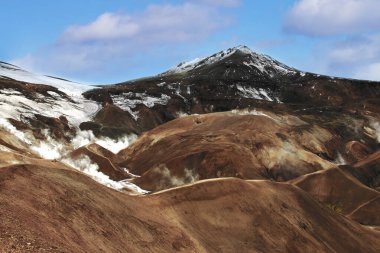 Kerlingarfjoll volkanik ve jeotermal kütlesi İzlanda 'da