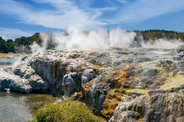 Te Puia Springs, geothermal energy, Rotorua, North Island, New Zealand